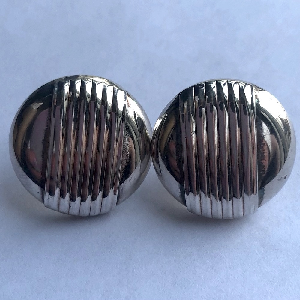 Vintage Sterling Silver Earrings - Picture 2 of 6